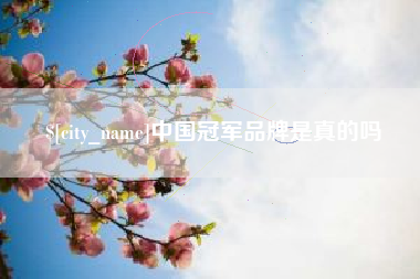 铜陵中国冠军品牌是真的吗