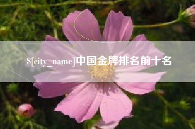 铜陵中国金牌排名前十名