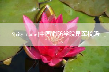 铜陵中国消防学院是军校吗