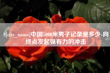 铜陵中国5000米男子记录是多少-向终点发起强有力的冲击