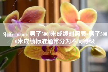 铜陵男子5000米成绩对照表-男子5000米成绩标准通常分为不同等级