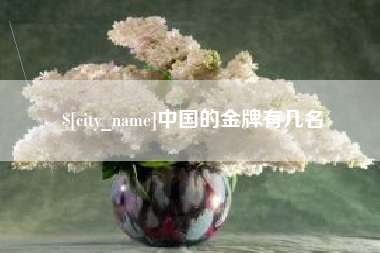 铜陵中国的金牌有几名