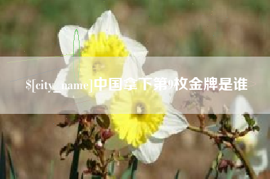 铜陵中国拿下第9枚金牌是谁