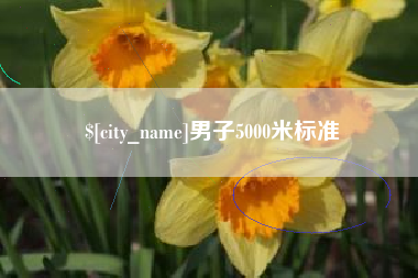 铜陵男子5000米标准