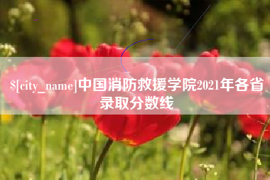 铜陵中国消防救援学院2021年各省录取分数线