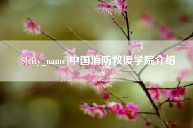 铜陵中国消防救援学院介绍