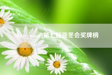 铜陵第七届亚冬会奖牌榜