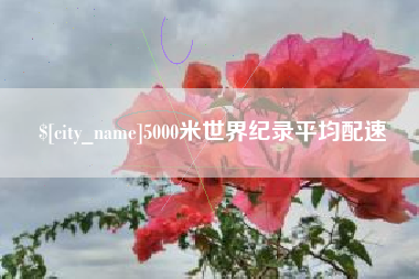 铜陵5000米世界纪录平均配速