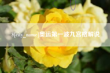 铜陵奥运第一波九宫格解说