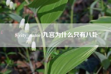 铜陵九宫为什么只有八卦