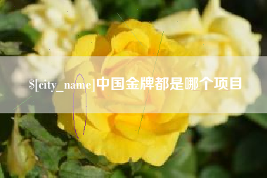 铜陵中国金牌都是哪个项目