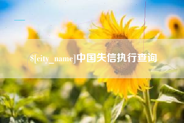 铜陵中国失信执行查询