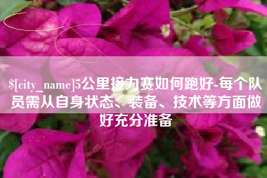 铜陵5公里接力赛如何跑好-每个队员需从自身状态、装备、技术等方面做好充分准备