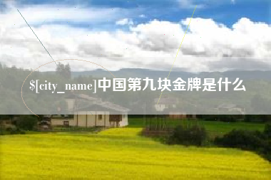 铜陵中国第九块金牌是什么