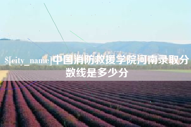 铜陵中国消防救援学院河南录取分数线是多少分
