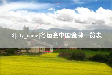 铜陵冬运会中国金牌一览表