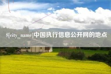 铜陵中国执行信息公开网的地点