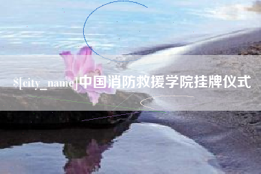 铜陵中国消防救援学院挂牌仪式