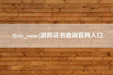铜陵消防证书查询官网入口