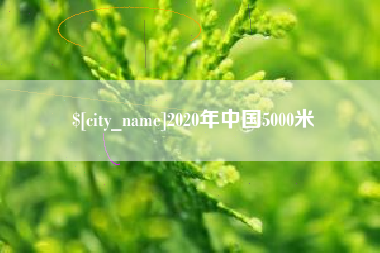 铜陵2020年中国5000米