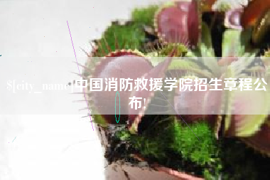 铜陵中国消防救援学院招生章程公布!